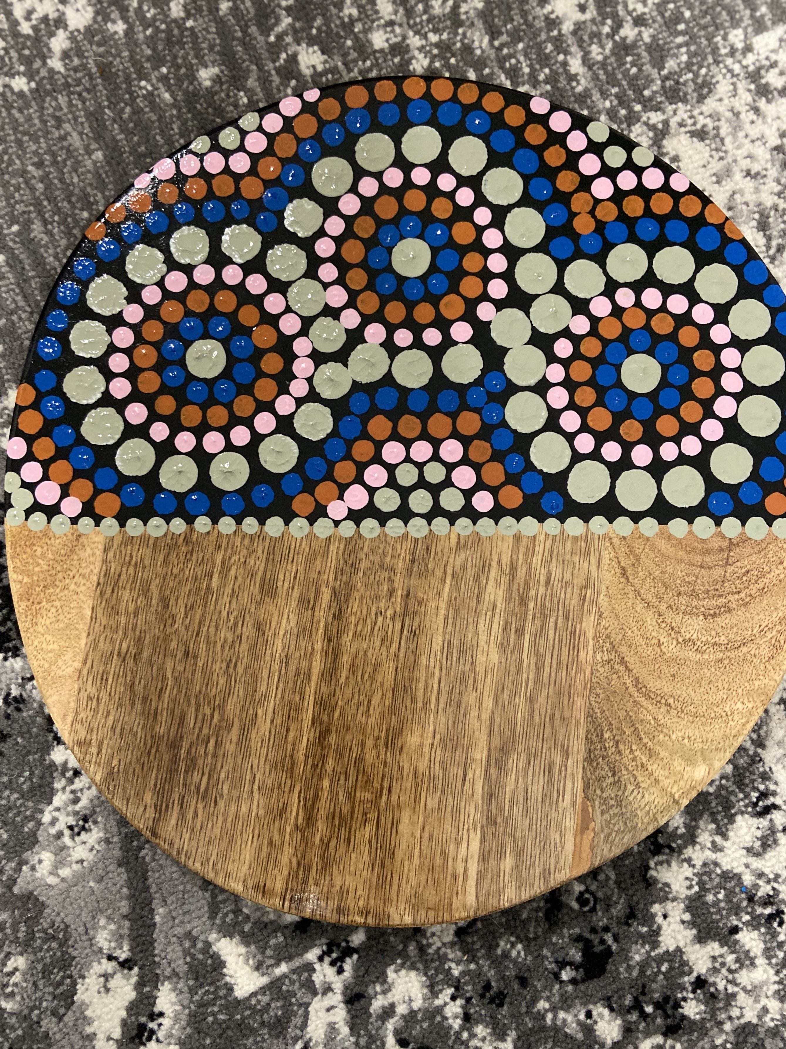 Aboriginal Design Board - Pinks Barka Art 