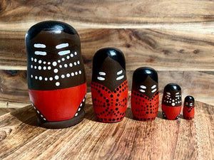 Aboriginal Nesting Dolls Barka Art 