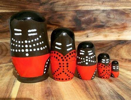 Aboriginal Nesting Dolls Barka Art 