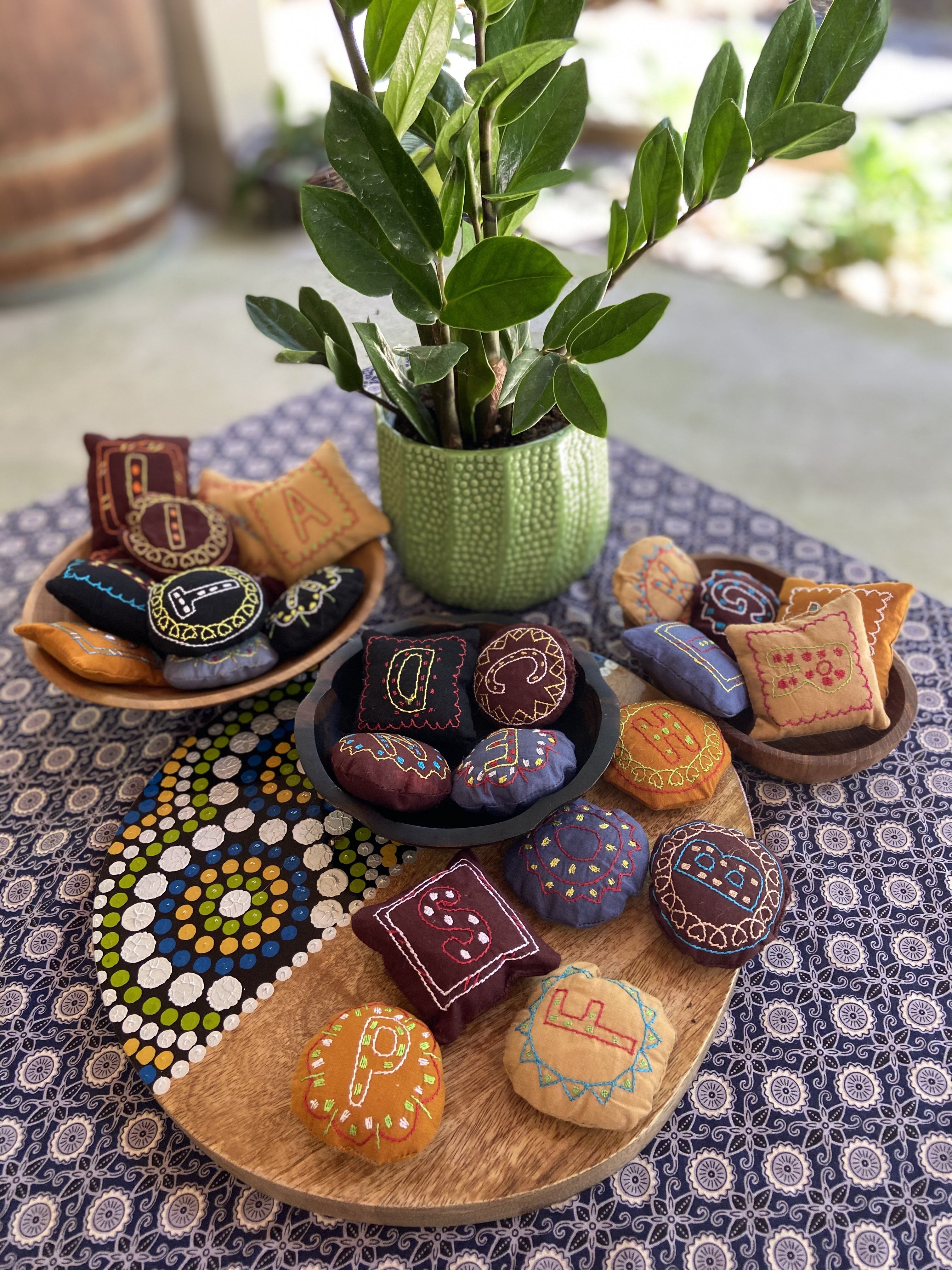 Alphabet Stones Textile Siham Craft 