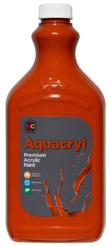 Aquacryl Premium Acrylic 2L Paint (Arriving Mid March) Edvantage Burnt Sienna 