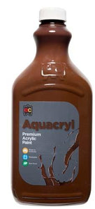 Aquacryl Premium Acrylic 2L Paint (Arriving Mid March) Edvantage Burnt Umber 