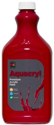 Aquacryl Premium Acrylic 2L Paint (Arriving Mid March) Edvantage Cool Red 