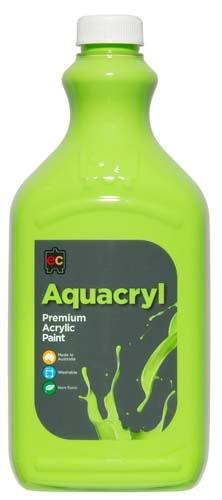 Aquacryl Premium Acrylic 2L Paint (Arriving Mid March) Edvantage Light Green 