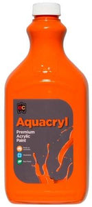 Aquacryl Premium Acrylic 2L Paint (Arriving Mid March) Edvantage Orange 