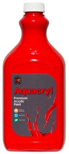 Aquacryl Premium Acrylic 2L Paint (Arriving Mid March) Edvantage Warm Red 