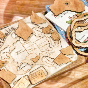 Australia - A Wooden Country, State and Animal Puzzle Plyful 