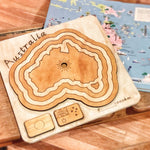 Load image into Gallery viewer, Australia - A Wooden Country, State and Animal Puzzle Plyful 

