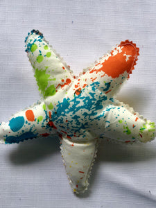 Colourful Sea Stars Inspired Childhood Splodge 