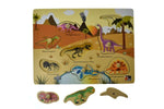 Load image into Gallery viewer, Dinosaur Peg Puzzle - 2 in 1 Eleganter 
