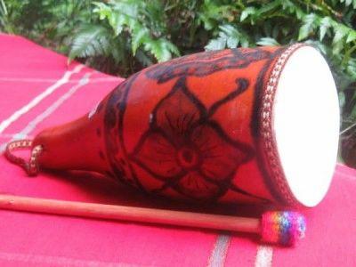 Drum Maraca Combo Gourd Peruvian Siham Craft 