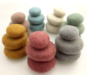 Earth Coloured Stacking Pebbles Set of 3 (7 Colours available) Colours of Australia 