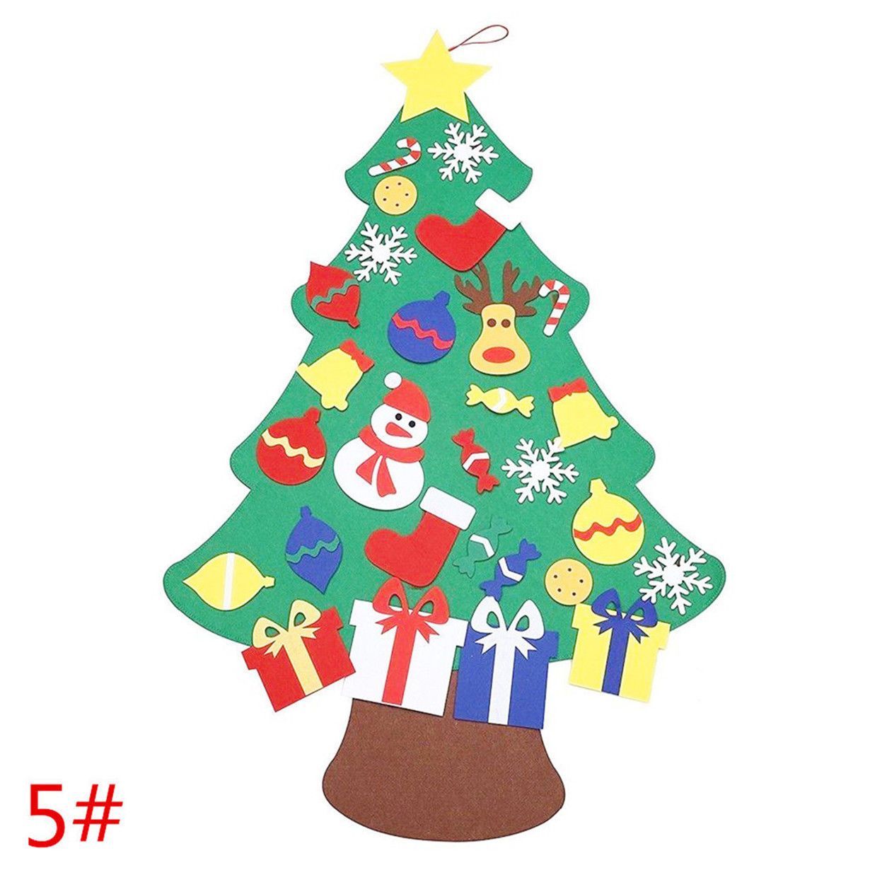 Felt Christmas Tree with Removable Decorations Ebay Tree 5 