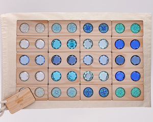 Frozen Inspired Gem Blocks Set in Storage Bag Nurture Play 