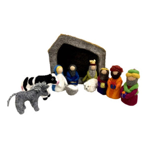 Handmade Nativity Set / 11 Pieces Colours of Australia 