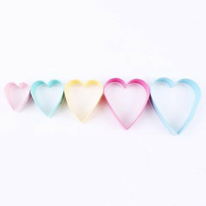 Heart Shaped Play Dough Cutters - Set of 5 Ebay 