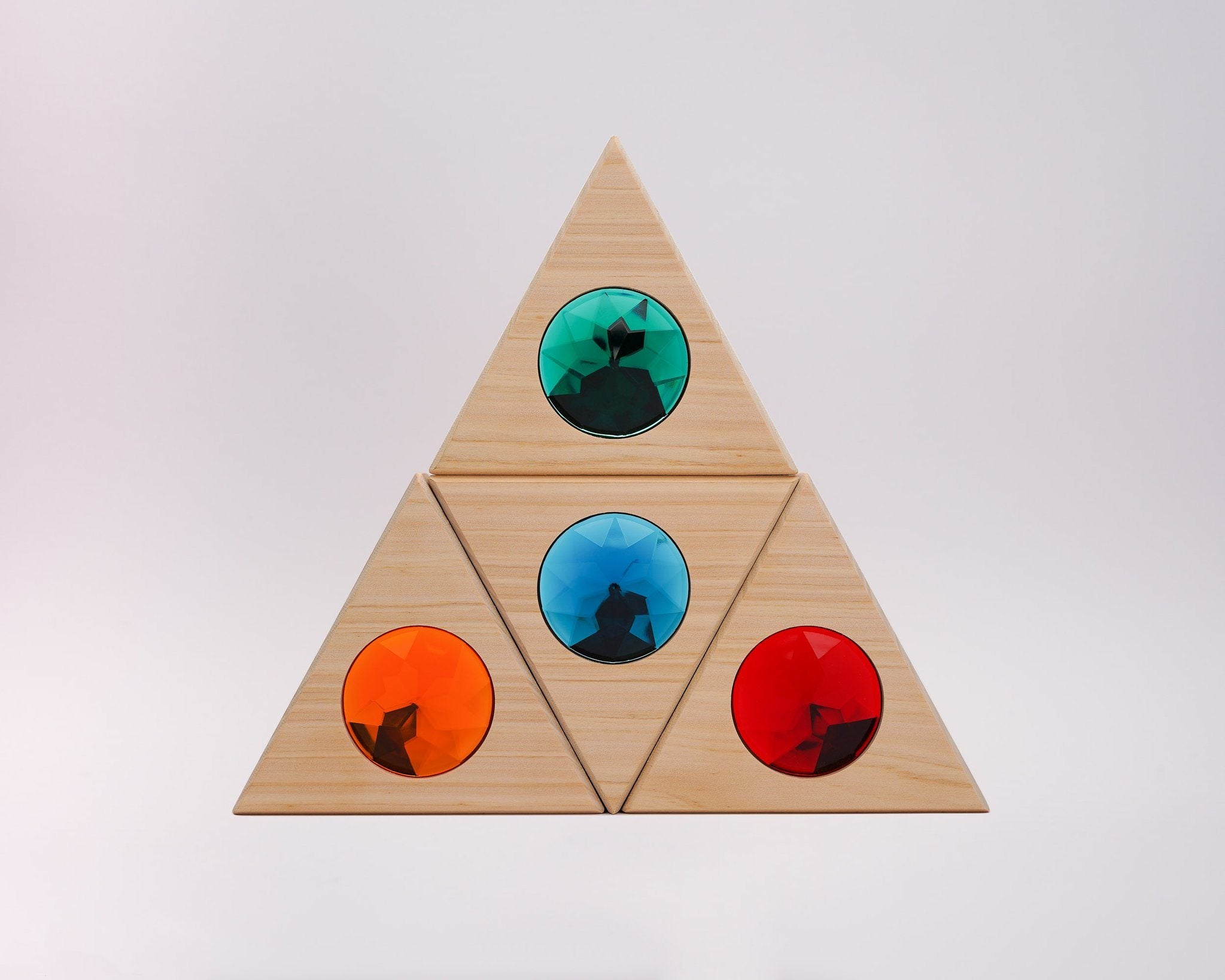 Jumbo Geometric Double Sided Equilateral Triangle Set Nurture Play 