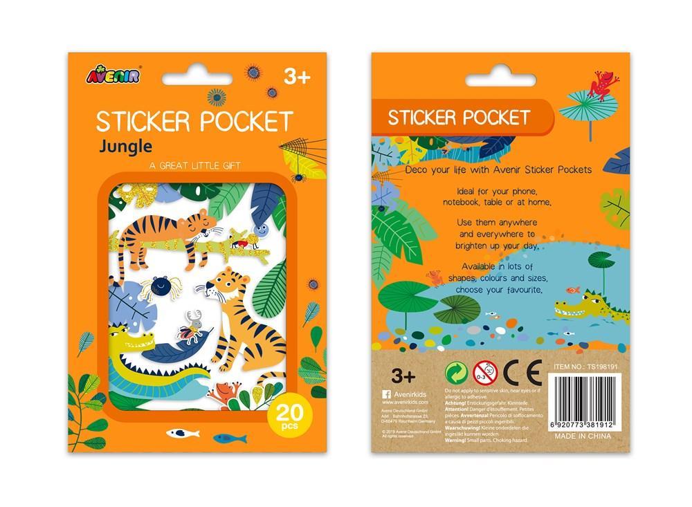 Jungle Sticker Pocket Johnco 
