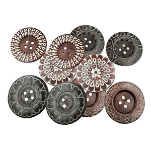 Large Wooden Buttons Ebay 
