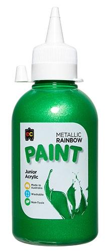 Metallic Rainbow Junior Acrylic 250ml Green (Arriving Mid March) Edvantage 