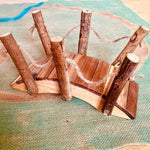 Load image into Gallery viewer, Natural Wood Bridge QToys 

