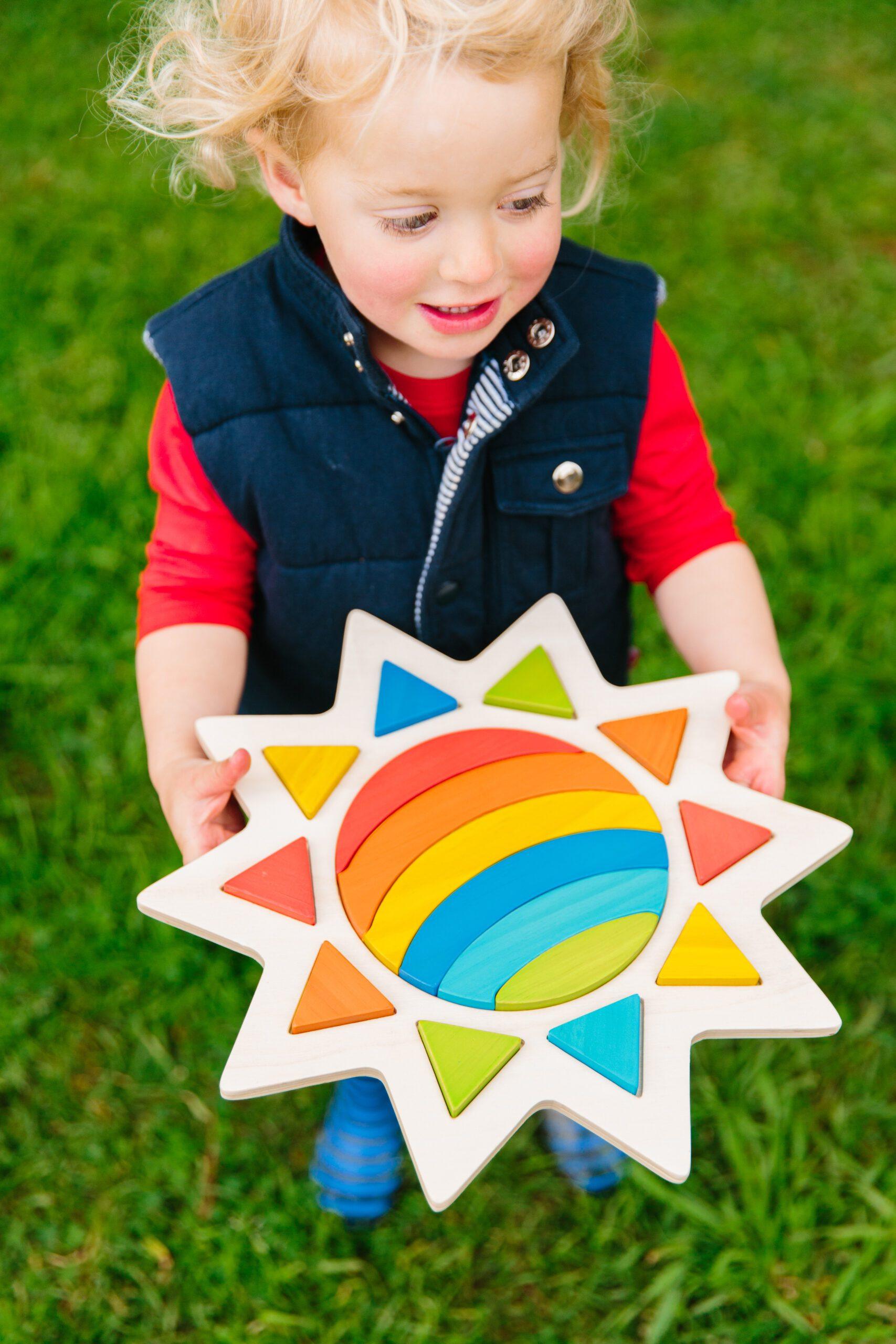 Rainbow Sun Puzzle (Arriving Early March) Freckled Frog 