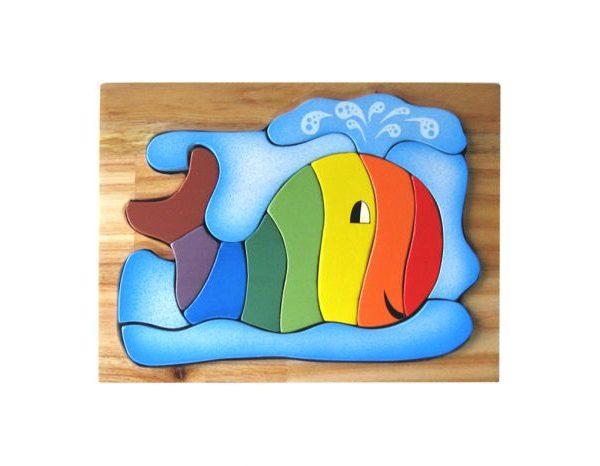 Rainbow Whale Puzzle QToys 