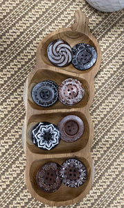 Tamarind Sorting Tray with Wooden Button Collection Inspired Childhood 