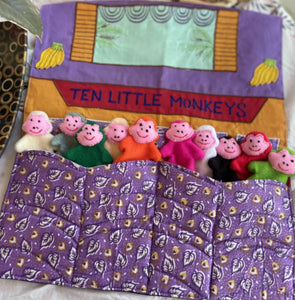 Ten Cheeky Monkeys - Finger Puppets Siham Craft 