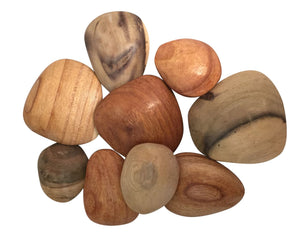 Wood Pebbles Set of 9 Colours of Australia 