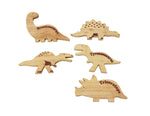 Load image into Gallery viewer, Wooden Dinosaurs - Set of 5 QToys 
