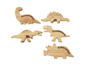 Wooden Dinosaurs - Set of 5 QToys 