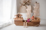 Load image into Gallery viewer, Wooden Pirate ship (Arriving Early Feb) QToys 
